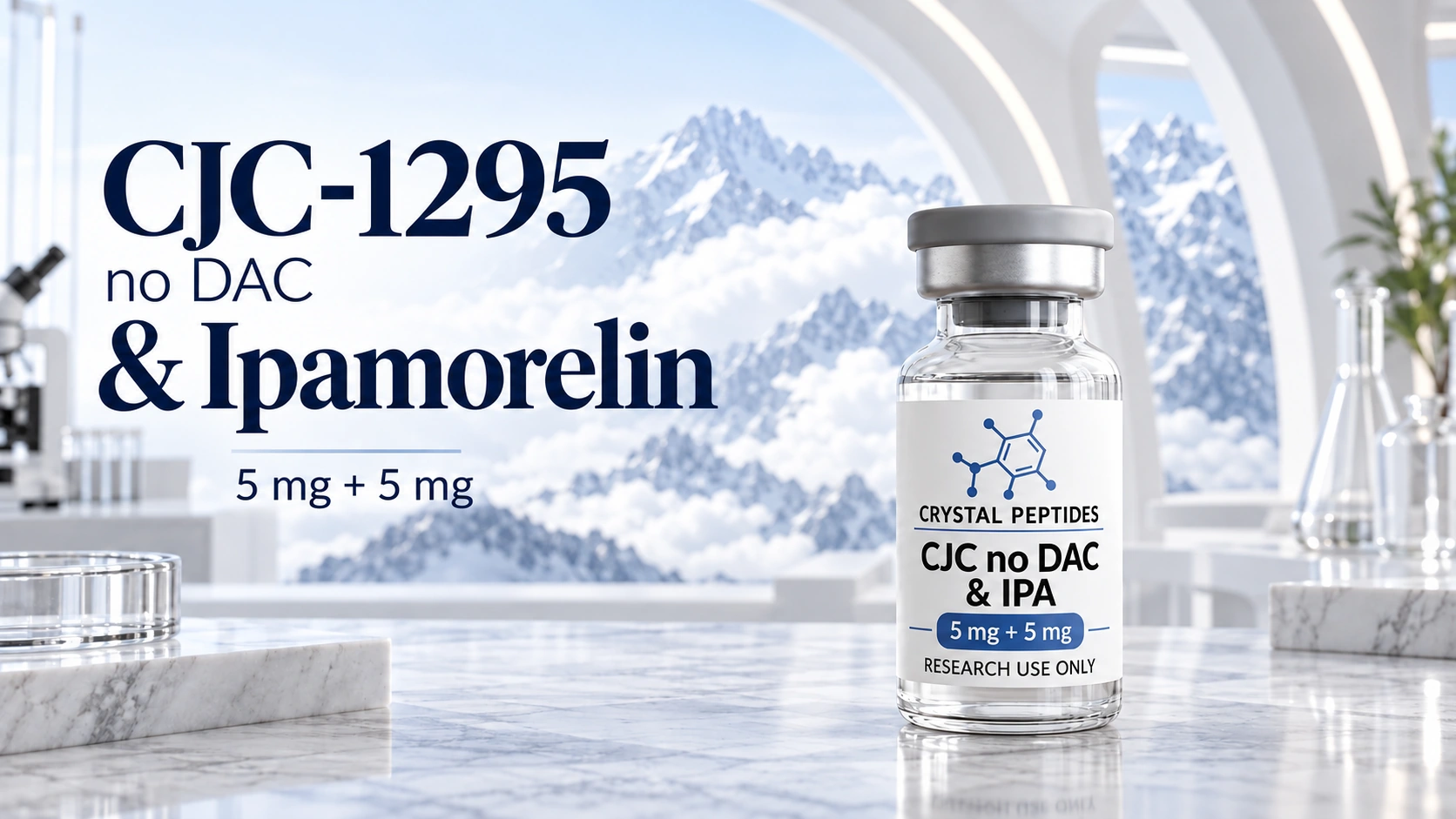 CJC-1295 och Ipamorelin: två signalvägar, inte en bevisad kombination