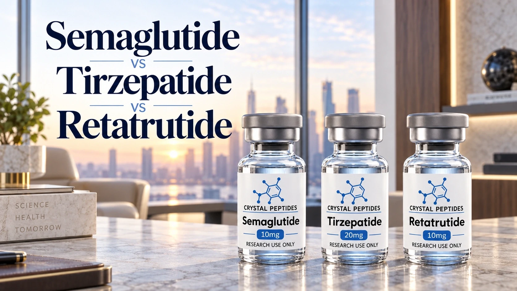 Semaglutide, Tirzepatide och Retatrutide: agonism vid en, två och tre receptorer