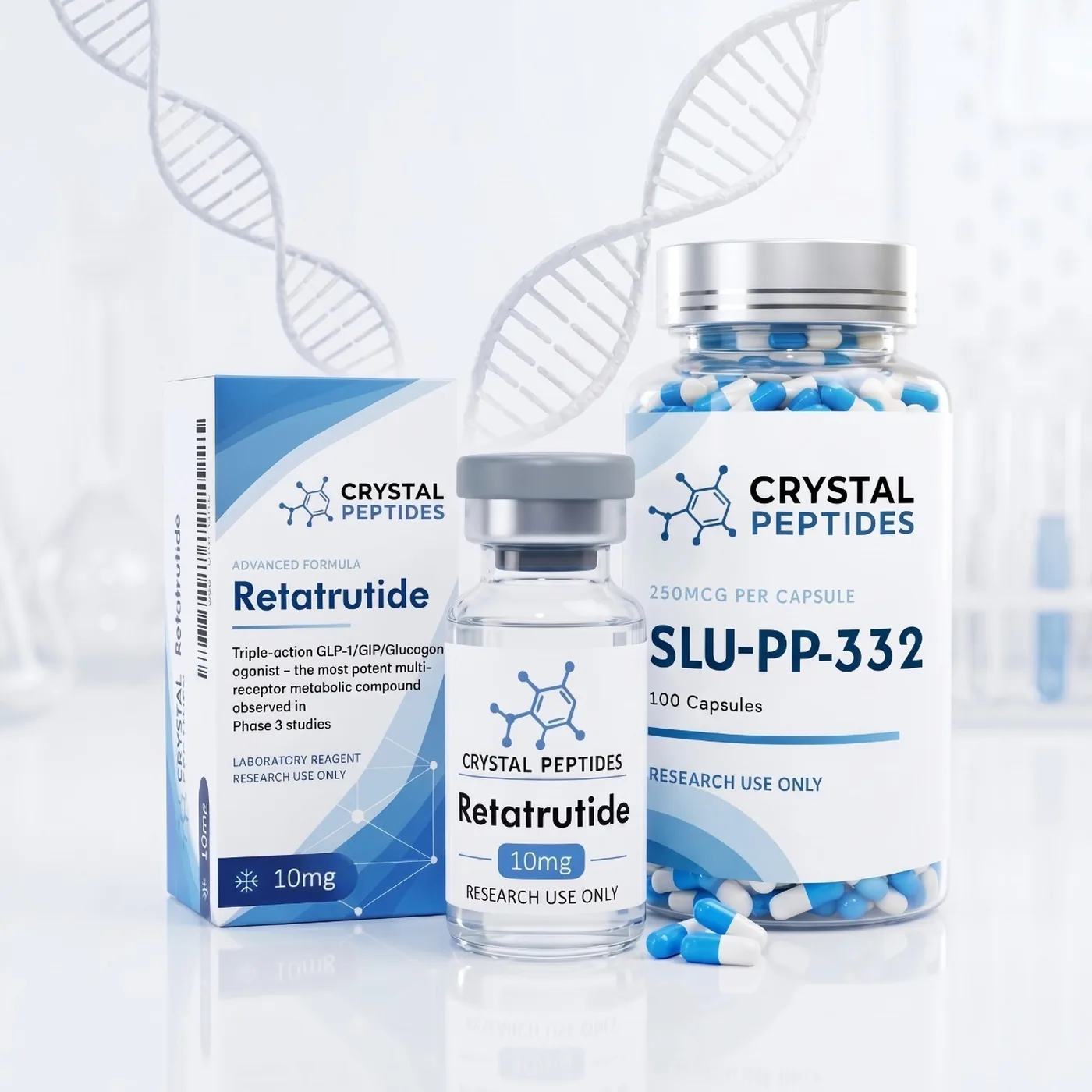 Forskningsprodukter från Crystal Peptides